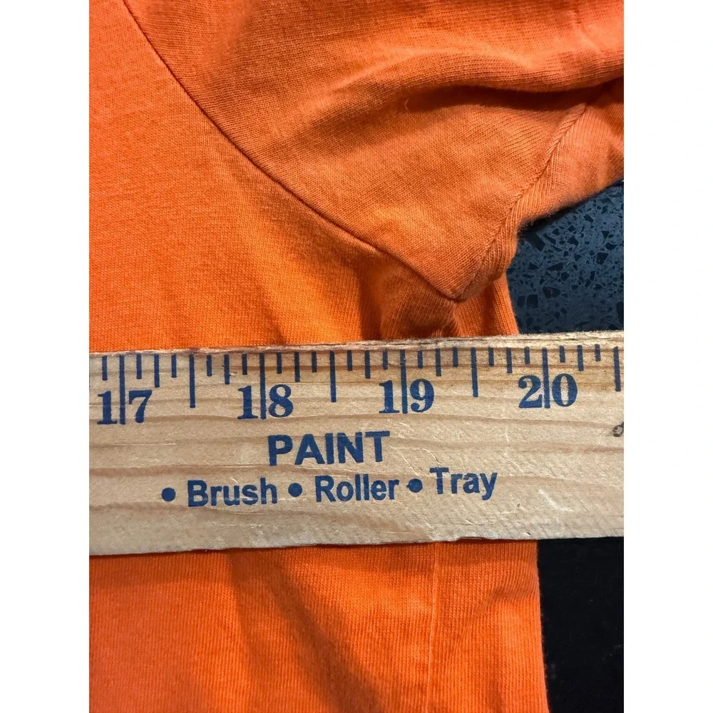 Polo Ralph Lauren Mens Custom Fit T-Shirt Orange Cotton Pony Logo Size Large L/G